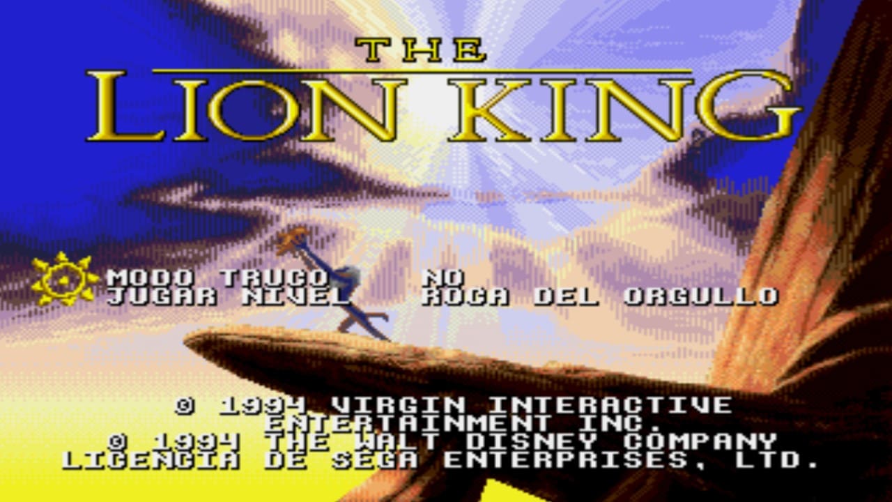 Sega Genesis - Sega Mega Drive - Disneys The Lion King - Titulo