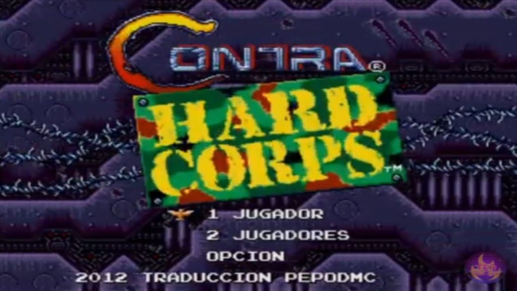 Sega Mega Drive Contra Hard Corps - Titulo del juego