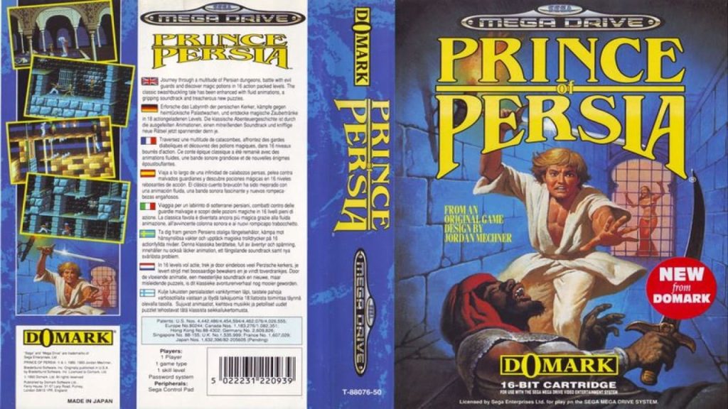 Sega Mega Drive Prince Of Persia - Box - Cover