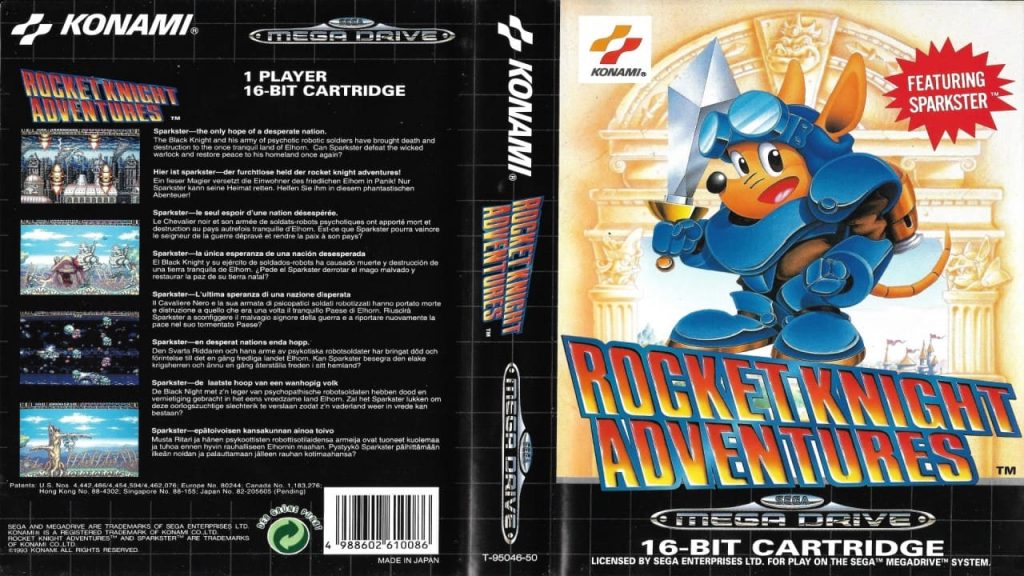 Sega Mega Drive Rocket Knight Adventures - Box - cover HD