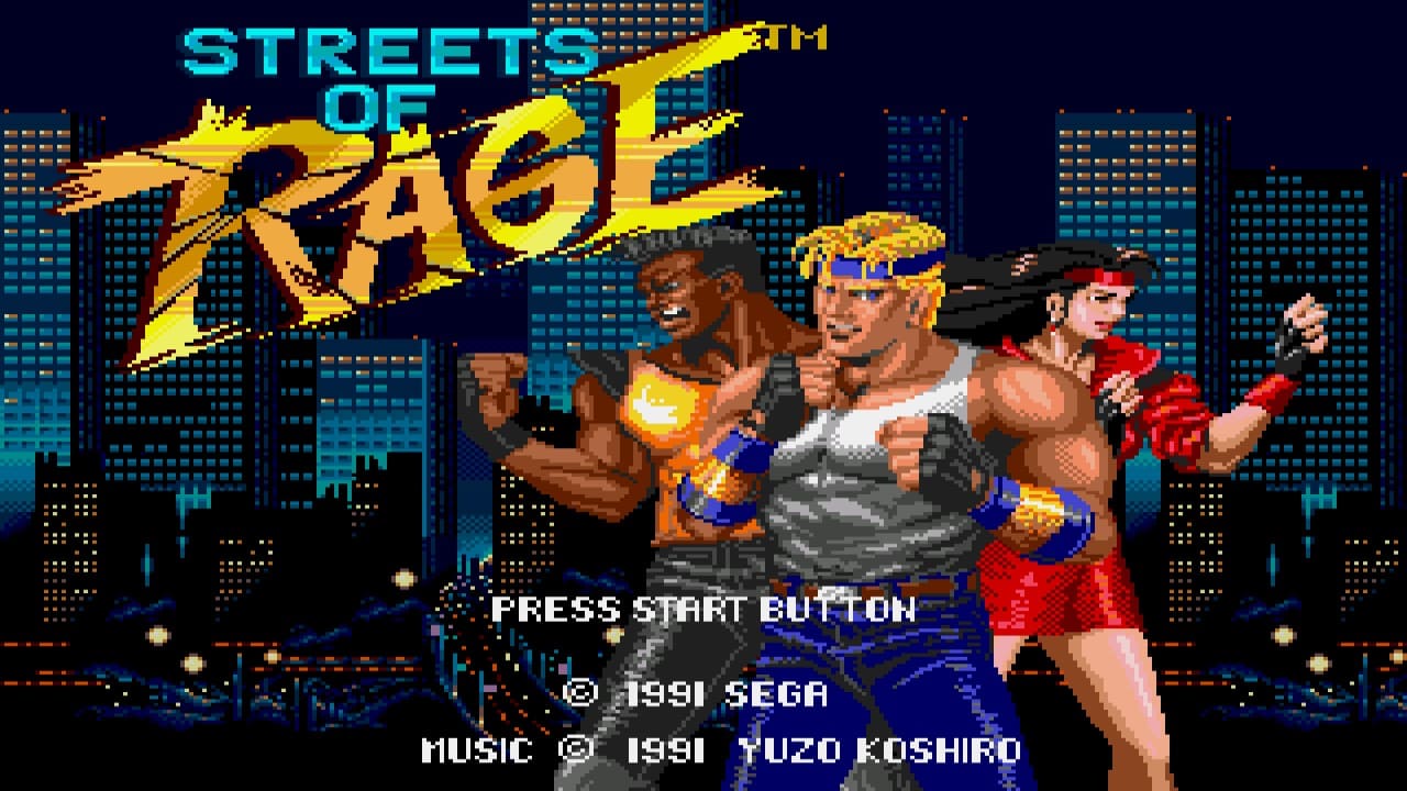 Sega Mega Drive Streets of Rage - Screenshot - Game Title