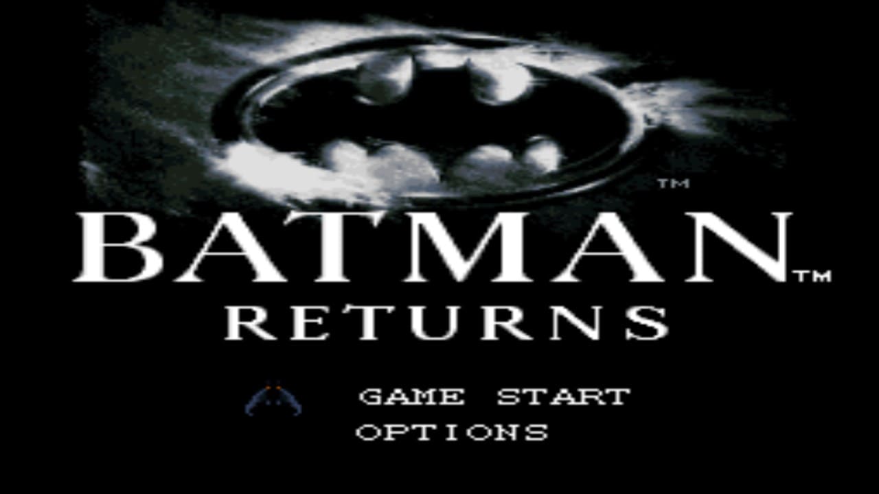 Super Nintendo Batman Returns - Titulo del juego