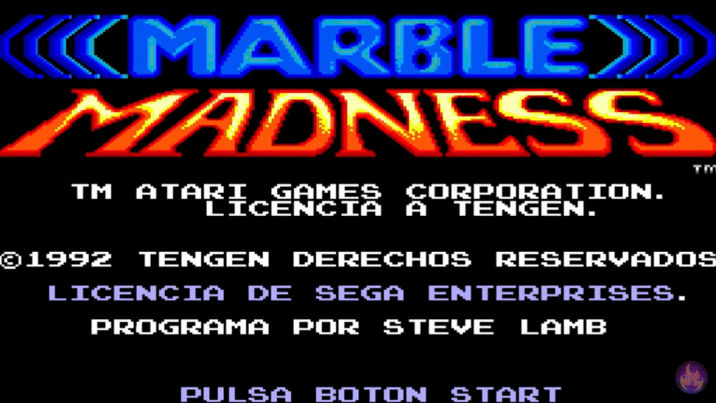 Master System Marble Madness - Intro Clear Logo (World)