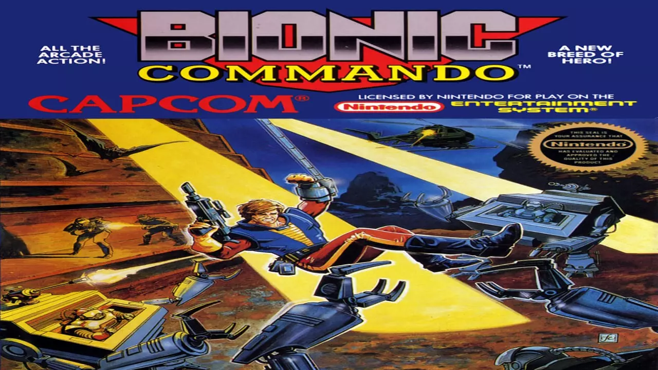 NES Bionic Commando - Box - Front (North America) You Tube