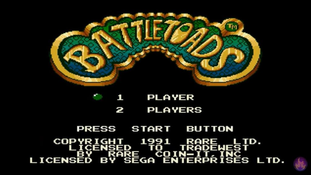 Sega Mega Drive Battletoads - Titulo del juego