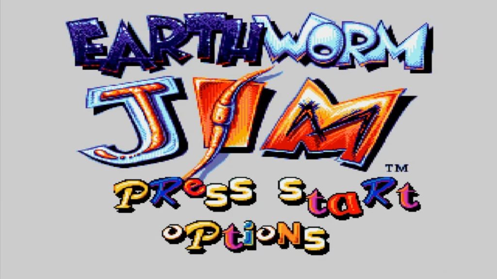 Sega Mega Drive - Earthworm Jim - Titulo del juego