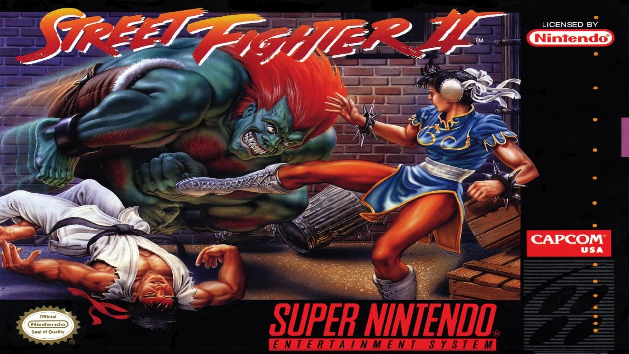 Super Nintendo Street Fighter II - Box - Front (North America)