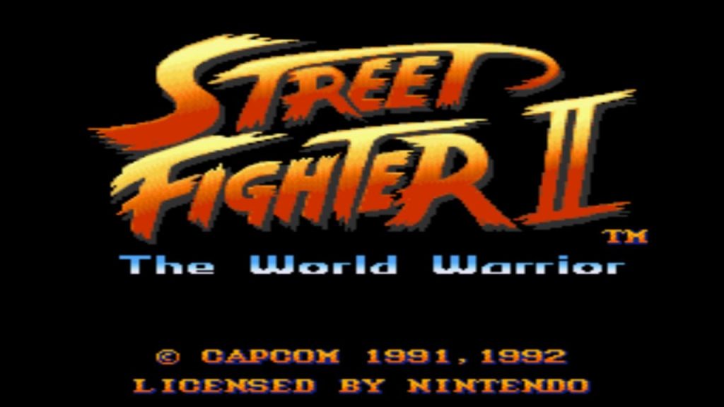 Super Nintendo Street Fighter II The World Warrior (Street Fighter II) - Titulo de inicio del juego