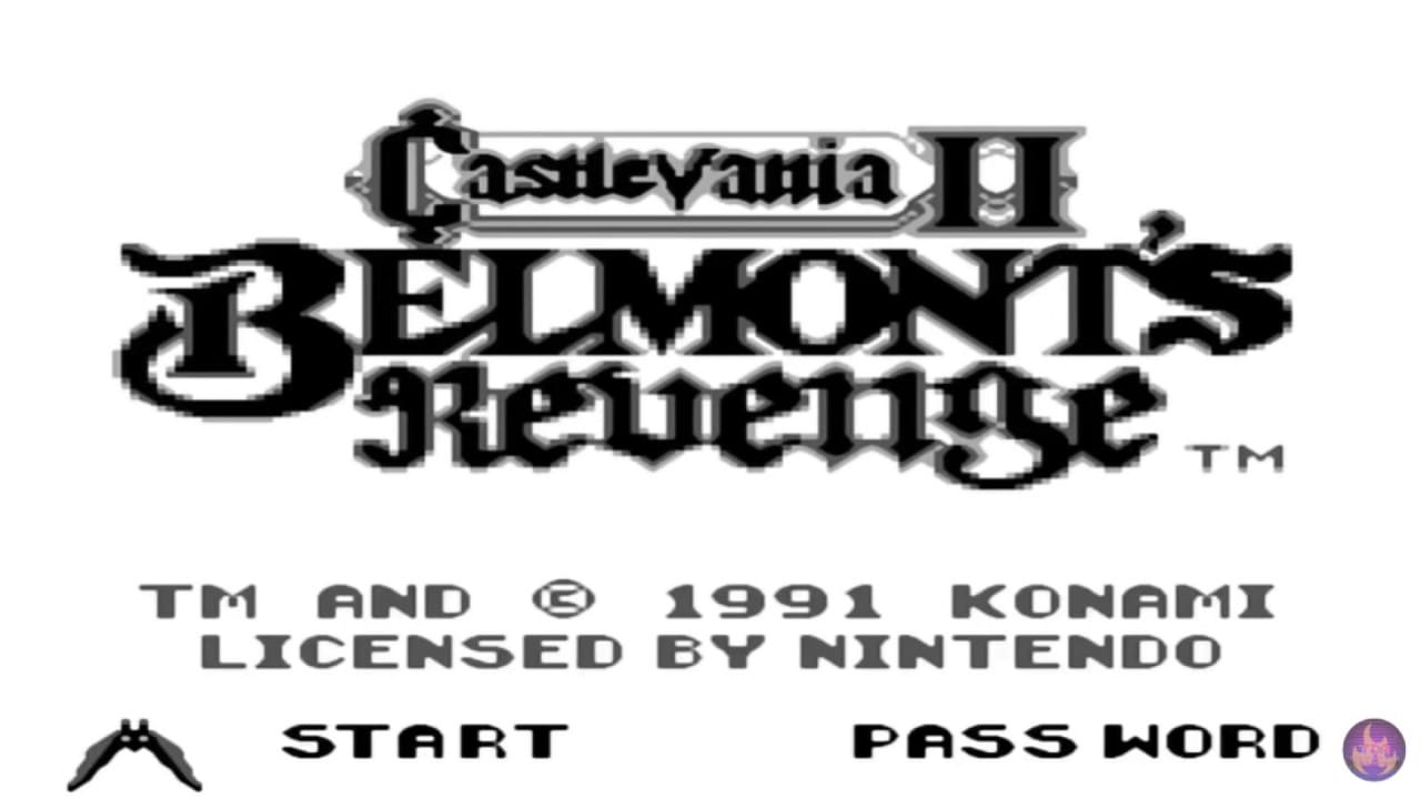 GameBoy Castlevania 2 Belmont’s Revenge - Titulo del Juego