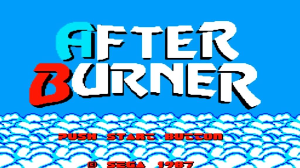 Master System After Burner - Banner - Titulo de inicio del juego