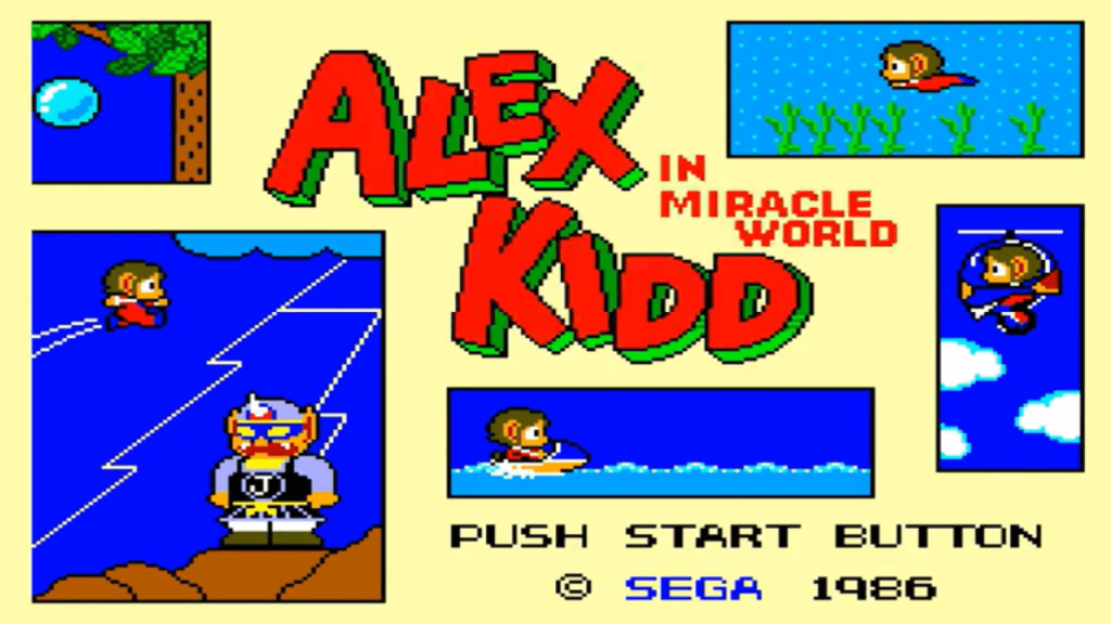 Master System Alex Kidd in Miracle World - Screenshot - Game Title - Web