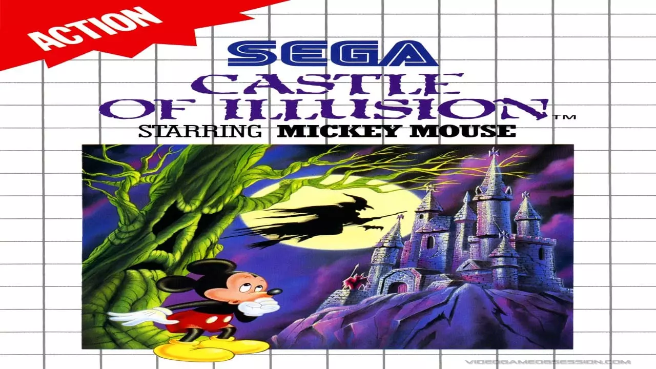 Master System Castle of Illusion Starring Mickey Mouse - Box - Front (Europe)