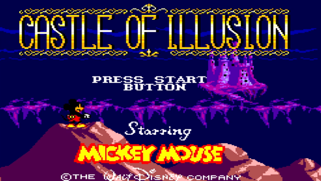 Master System Castle of Illusion Starring Mickey Mouse - Titulo del Juego- master system