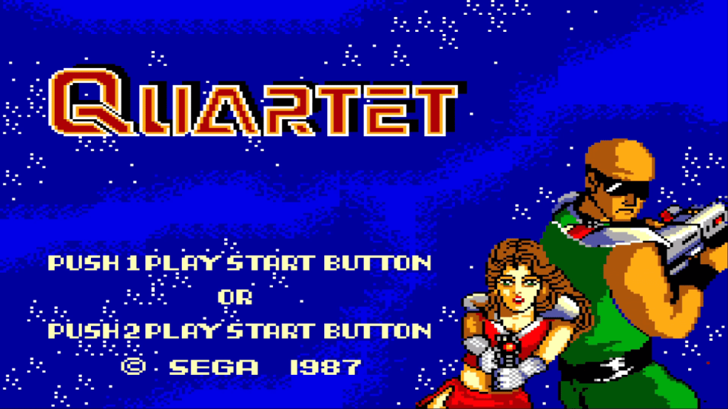 Master System Quartet - Titulo inicio del juego