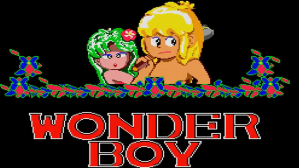 Master System Wonder Boy - Titulo de inicio del juego