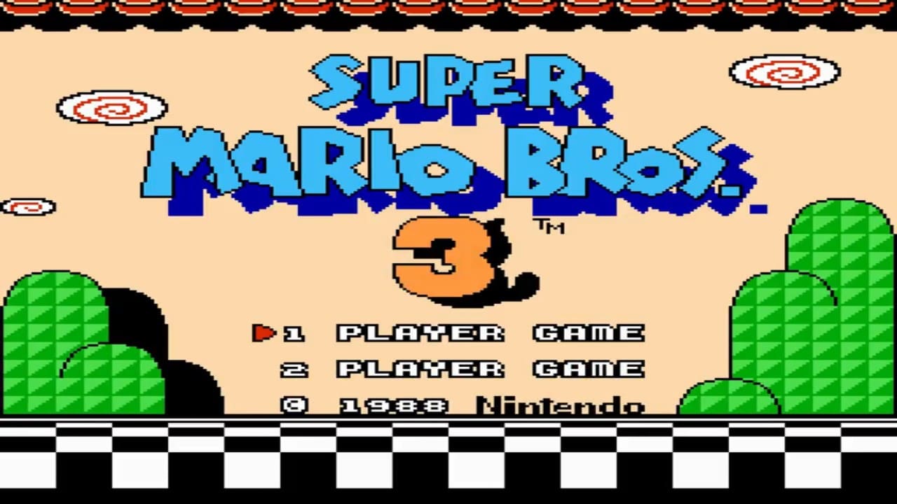 Nintendo - Super Mario Bros. 3 - Titulo del Juego