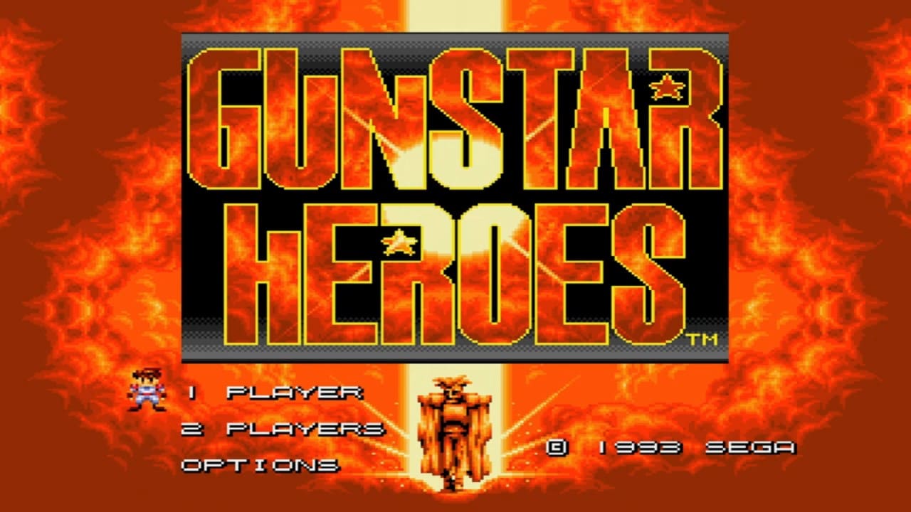 Sega Mega Drive Gameplay Gunstar Heroes ▶️ Titulo del juego