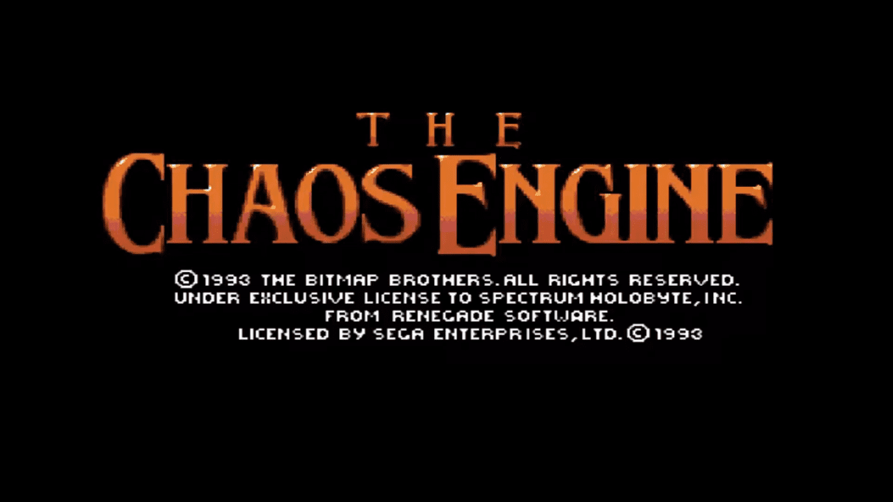 Super Nintendo The Chaos Engine - Soldiers of Fortune - Titulo del inicio del juego