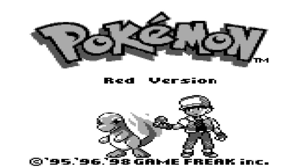 GameBoy Pokémon Red Version - Titulo del juego