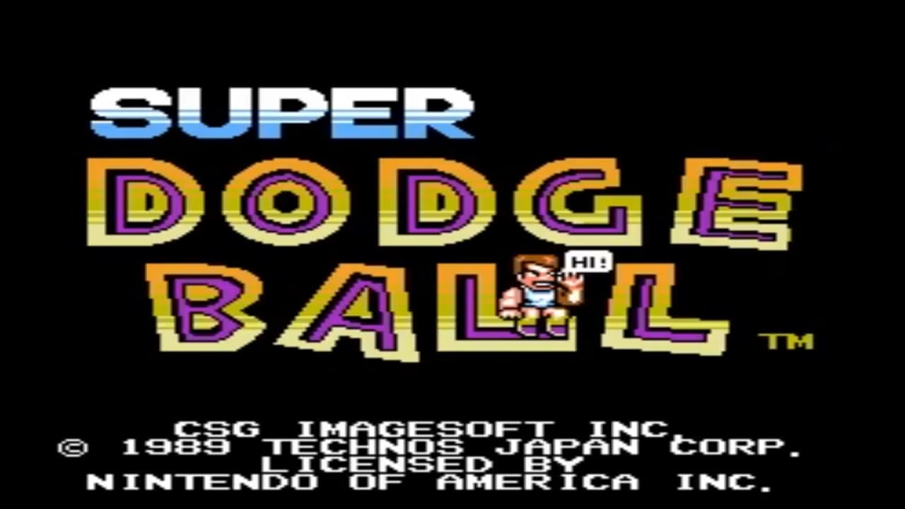 Nintendo NES - Super dodgeball - Titulo del juego