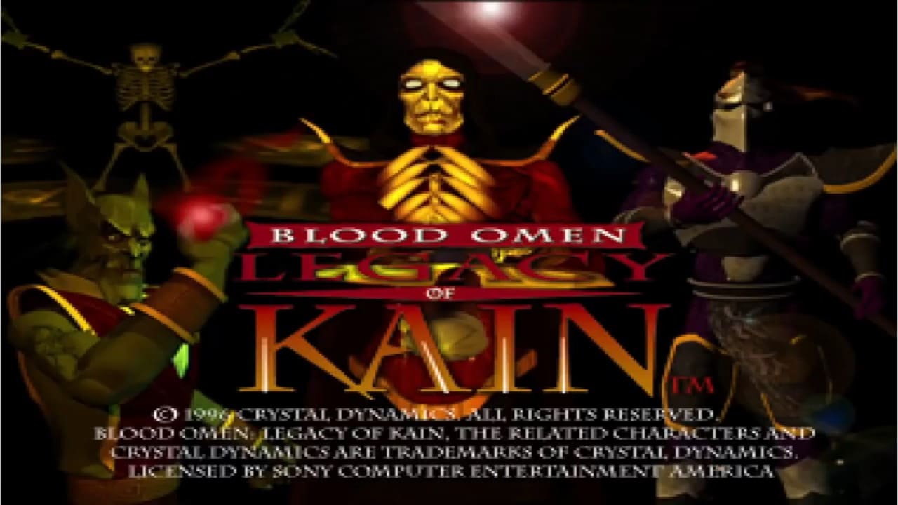 PlayStation 1 - Blood Omen Legacy of Kain - Titulo de Inicio del juego