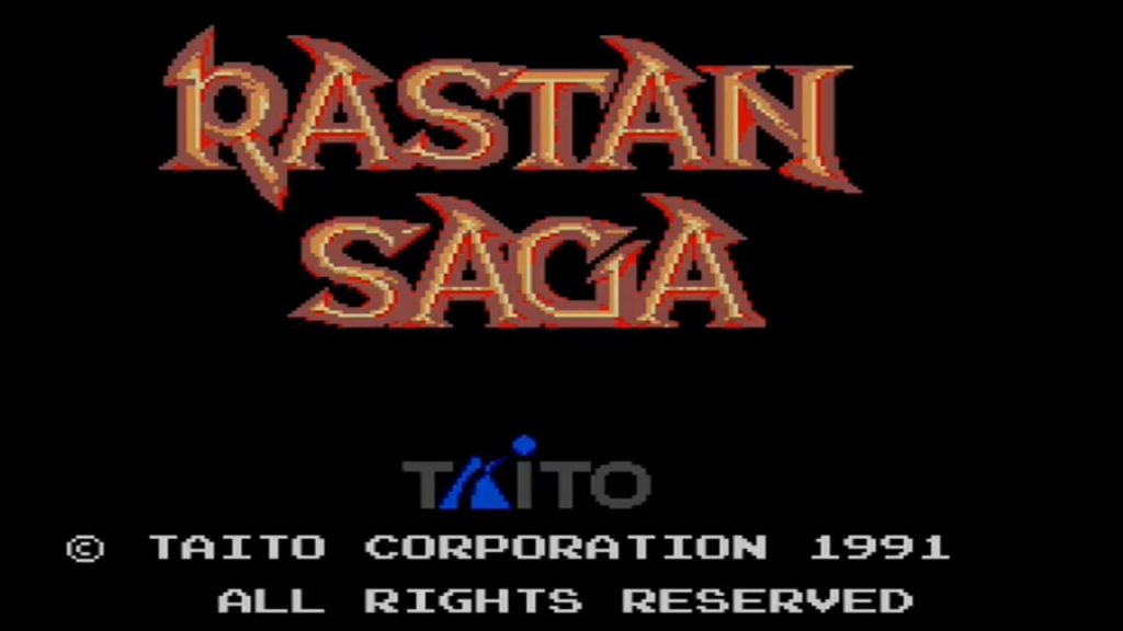 Game Gear Rastan Saga - Titulo del juego