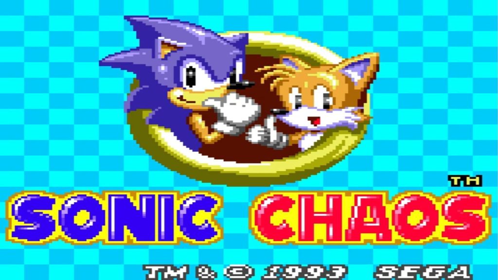 Game Gear Sonic the Hedgehog Chaos - Titulo del juego