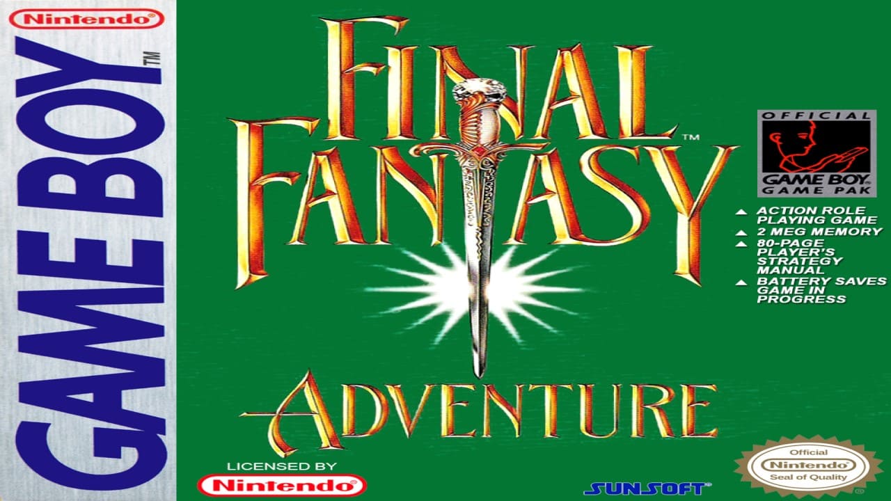 GameBoy Final Fantasy Adventure - Box - Front (North America)