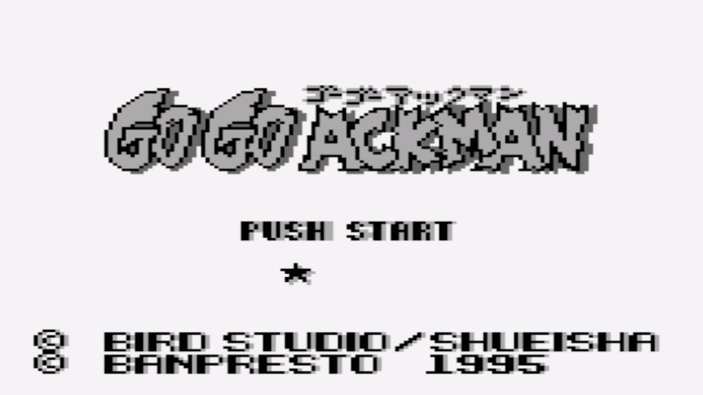 GameBoy Go Go Ackman - Titulo del juego - You tube