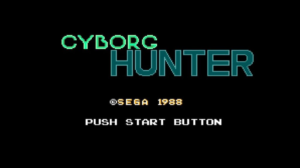 Master System Cyborg Hunter - Titulo del juego