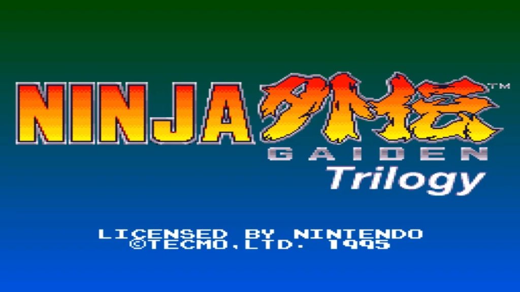 Super Nintendo Ninja Gaiden Trilogy - Titulo del juego