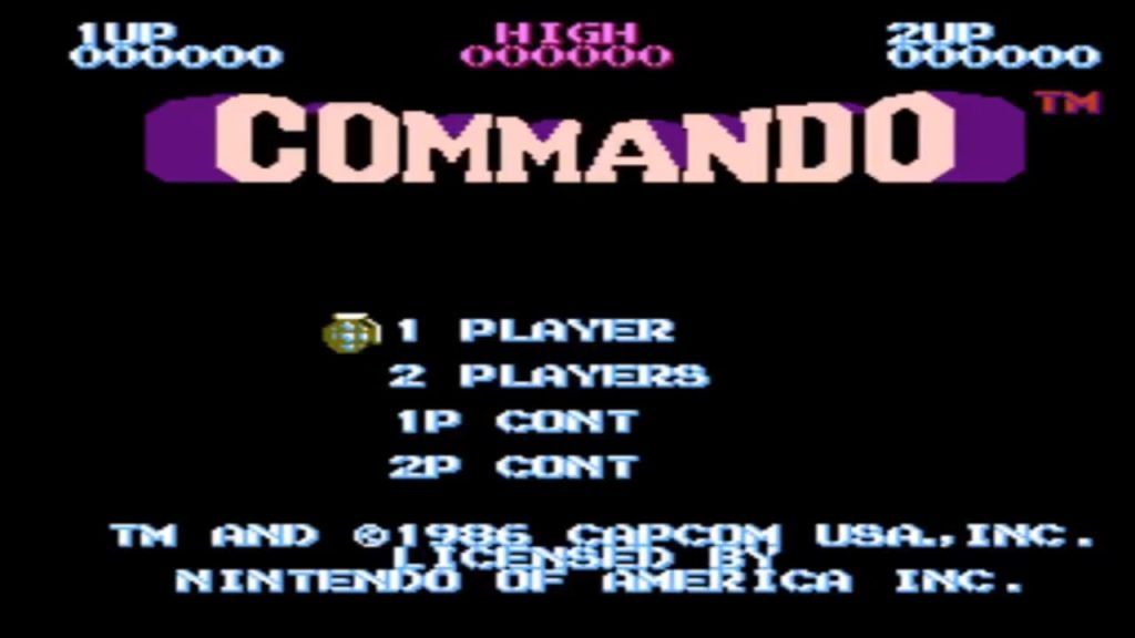 Nintendo Commando - Titulo del juego