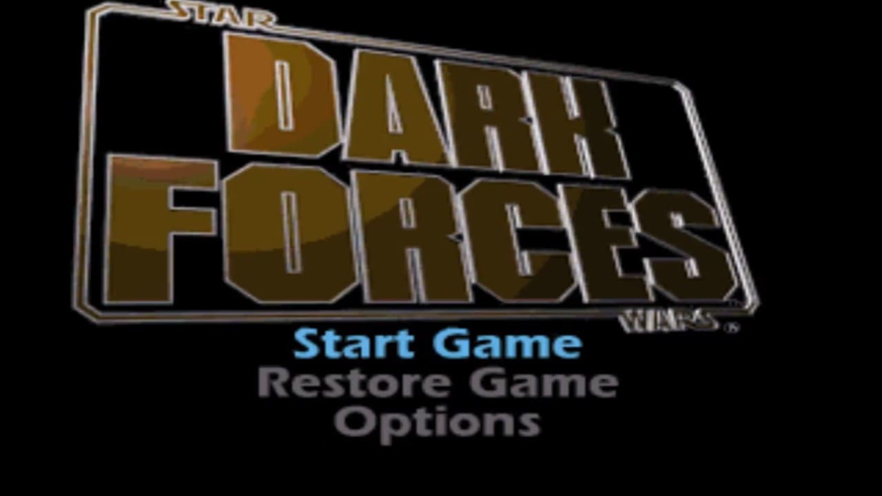 Playstation 1 Star Wars Dark Forces - Titulo del juego