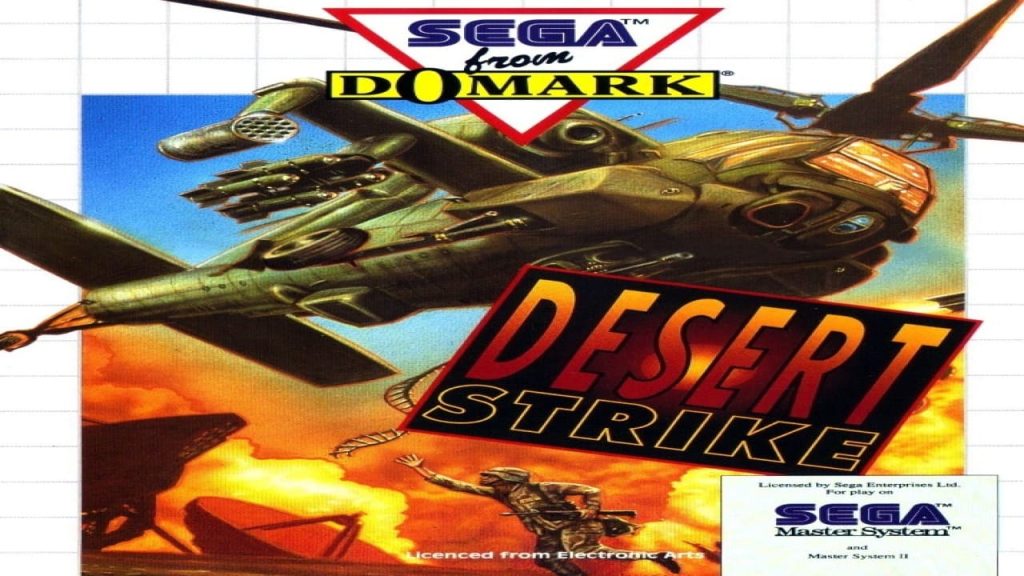 Sega Master System Desert Strike - Box - Front (Europe)