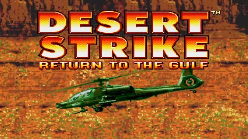 Sega Master System Desert Strike - Titulo del juego