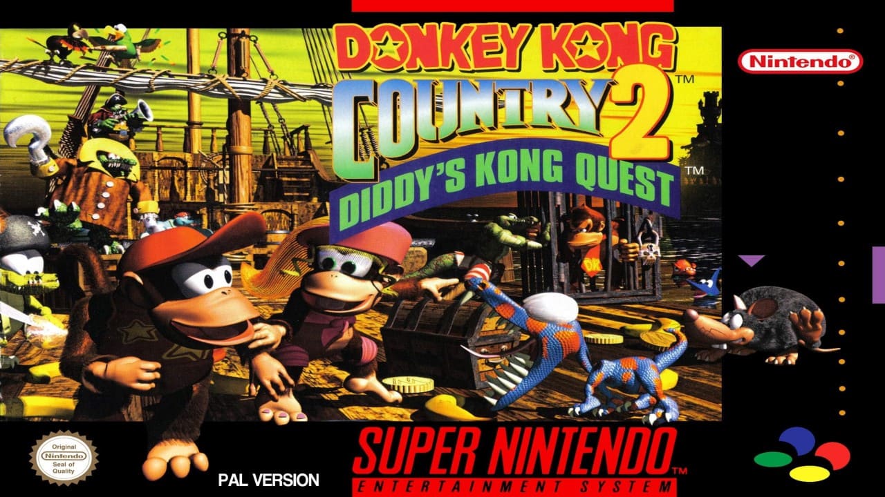 Super Nintendo Donkey Kong Country 2 Diddy's Kong Quest - Box - Front (Spain)