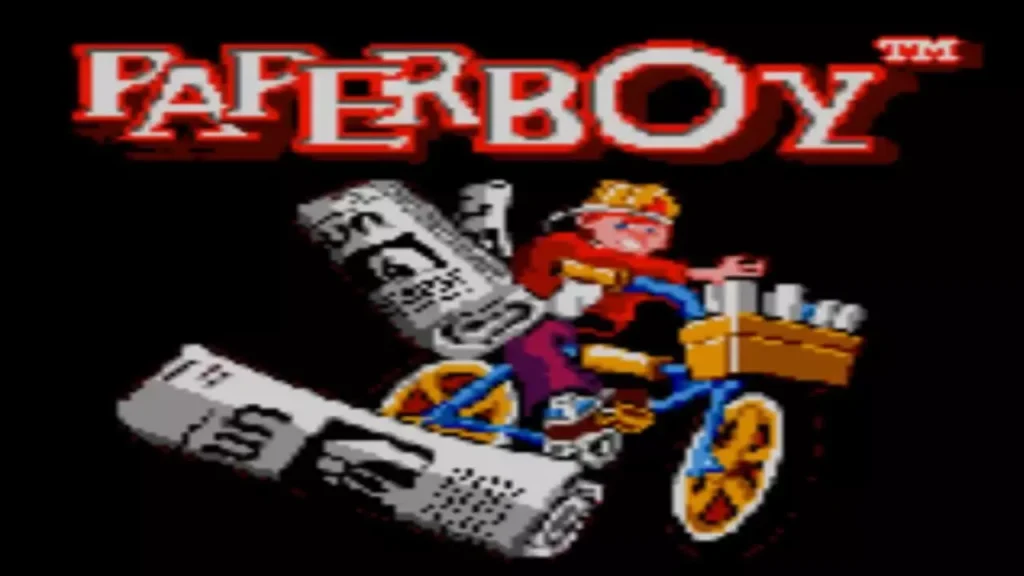 Game Gear Paperboy - Titulo del juego