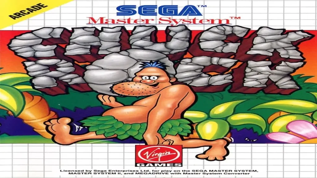 Master System Chuck Rock - Box - Front (Europe)