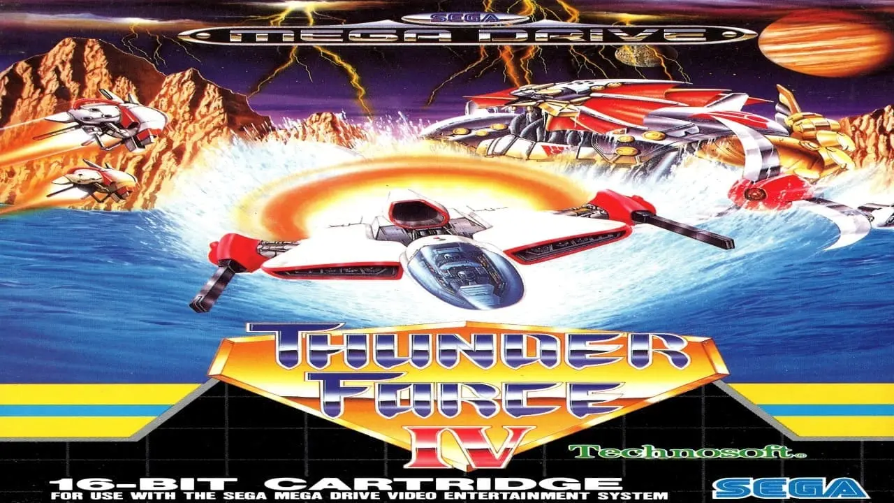 Mega Drive Thunder Force IV [Lightening Force Quest for the Darkstar] - Box - Front (Europe)