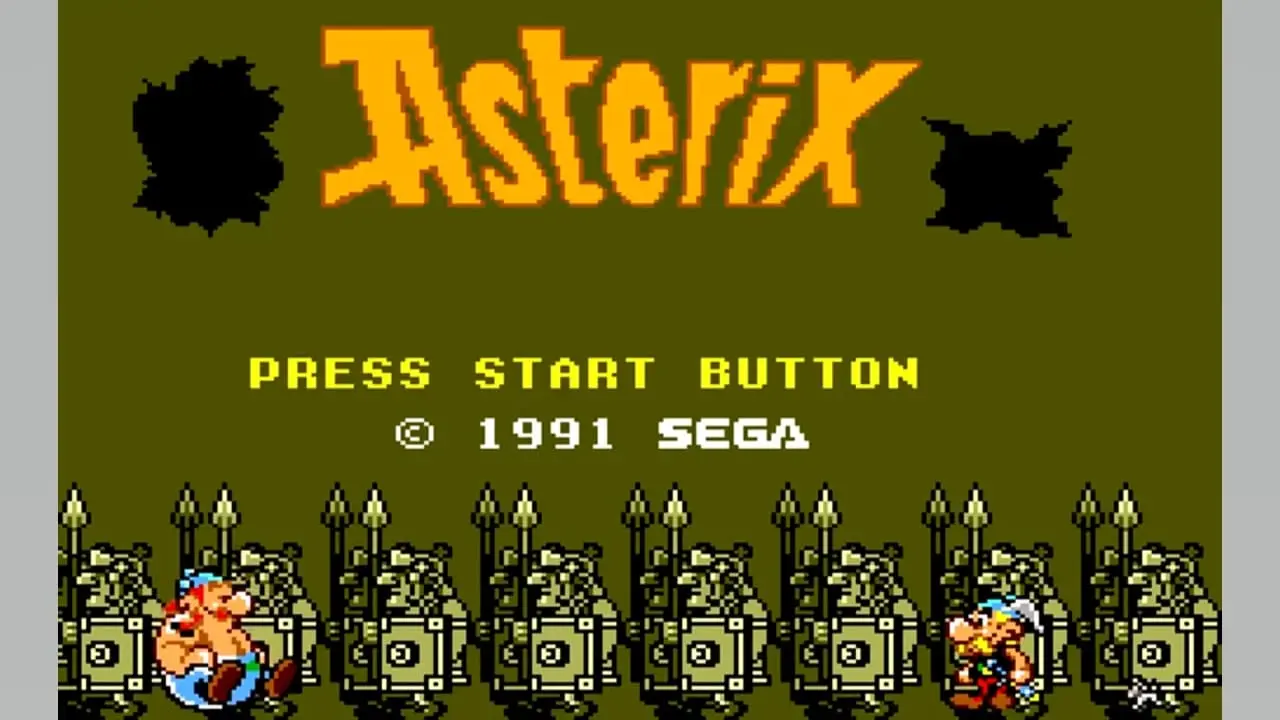 Sega Master System Astérix - Titulo del juego