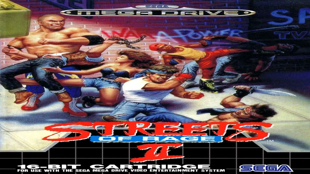 Sega Mega Drive Streets of Rage 2 - Box - Front (Europe)