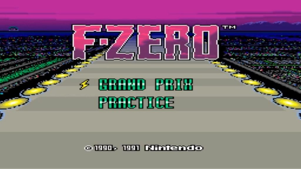 Super Nintendo F-Zero - Titulo del juego