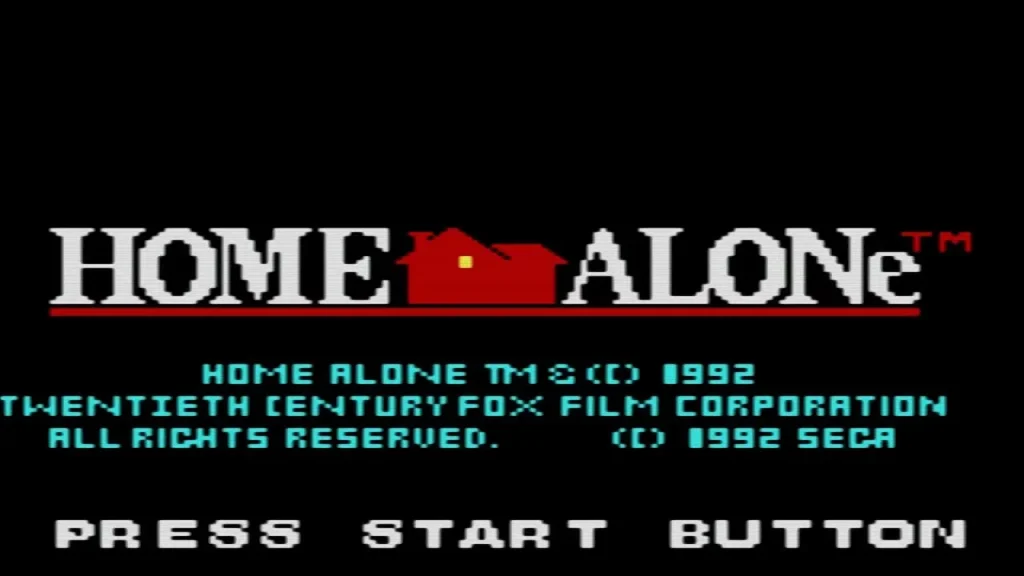 Game Gear Home Alone - Titulo del juego