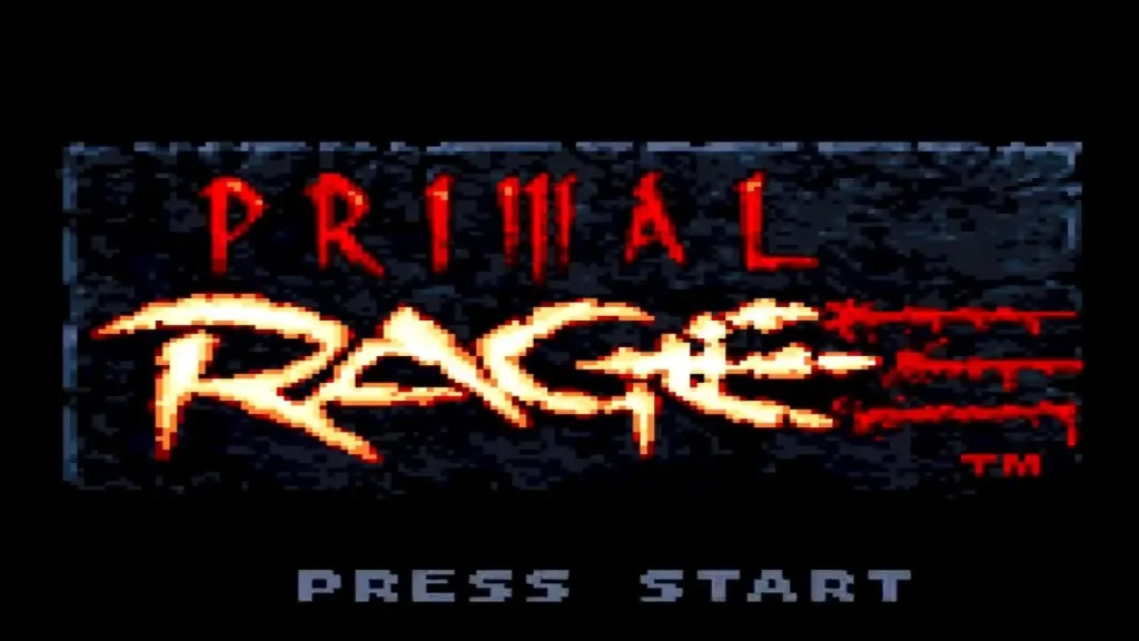 Game Gear Primal Rage - Titulo del juego