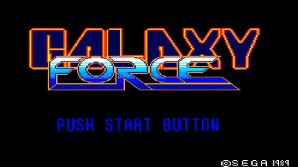 Master System Galaxy Force - Titulo del juego