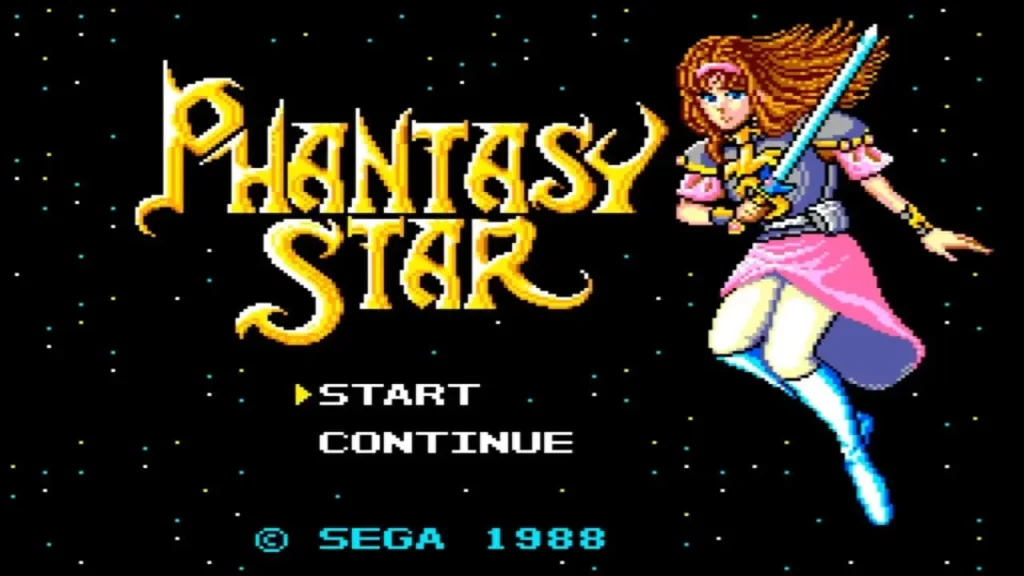 Master System Phantasy Star - Titulo del juego