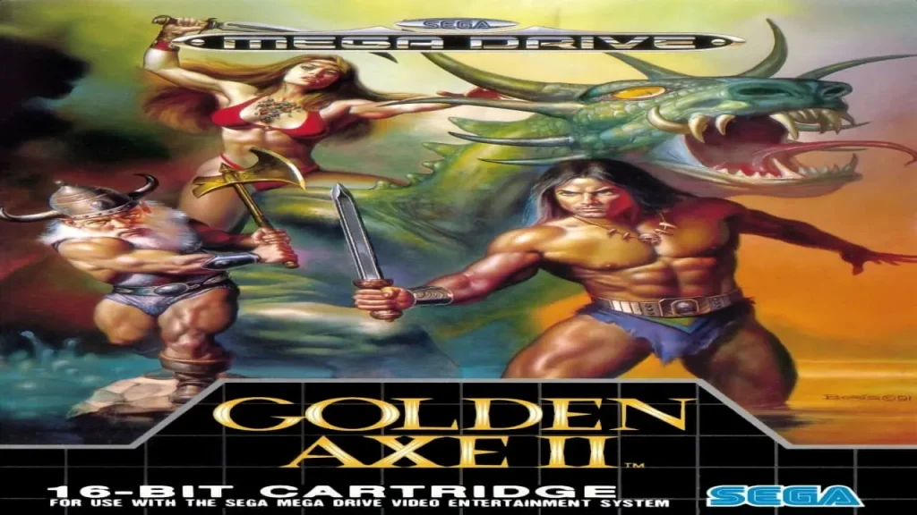 Mega Drive Golden Axe II - Box - Front (Europe)