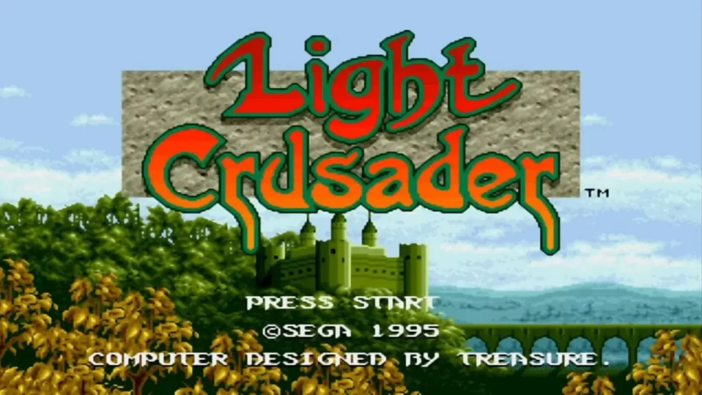 Mega Drive Light Crusader - Titulo del juego