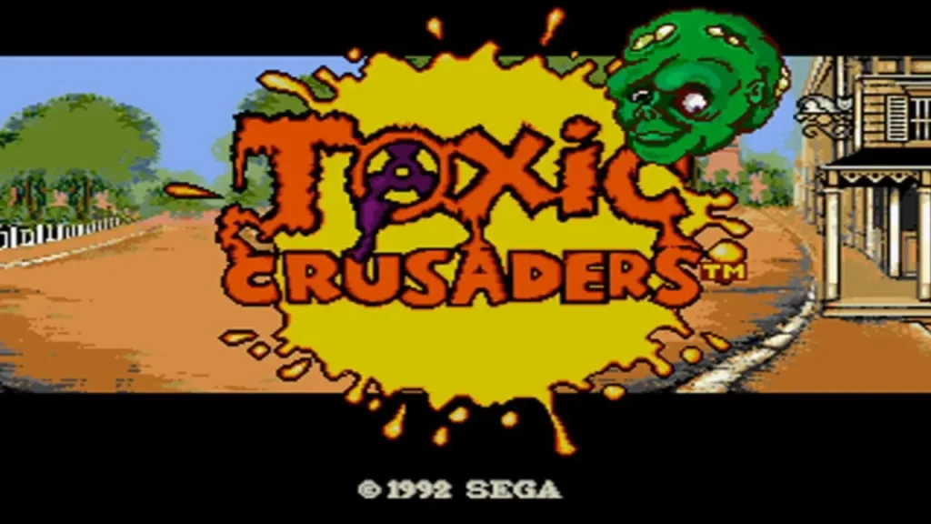 Mega Drive Toxic Crusaders - Titulo del juego