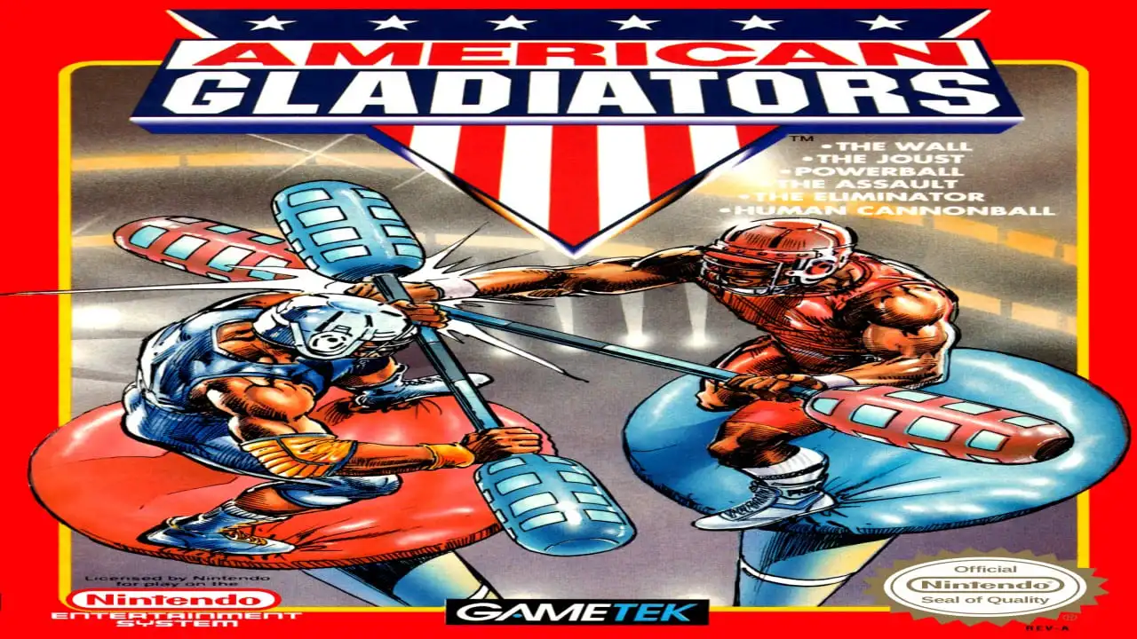 NES American Gladiators - Box - Front (North America)